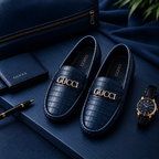 Gucci Style Textured Men’s Loafers – Bold Look & Everyday Comfort