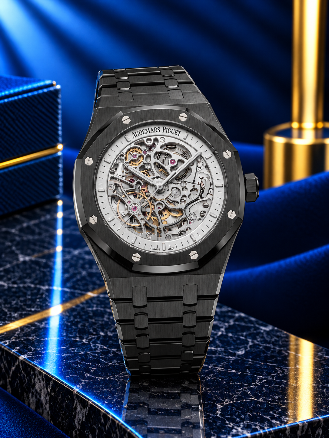 Royal Oak Double Balance Wheel Openworked (Skeleton Dial) Homage / Replica
