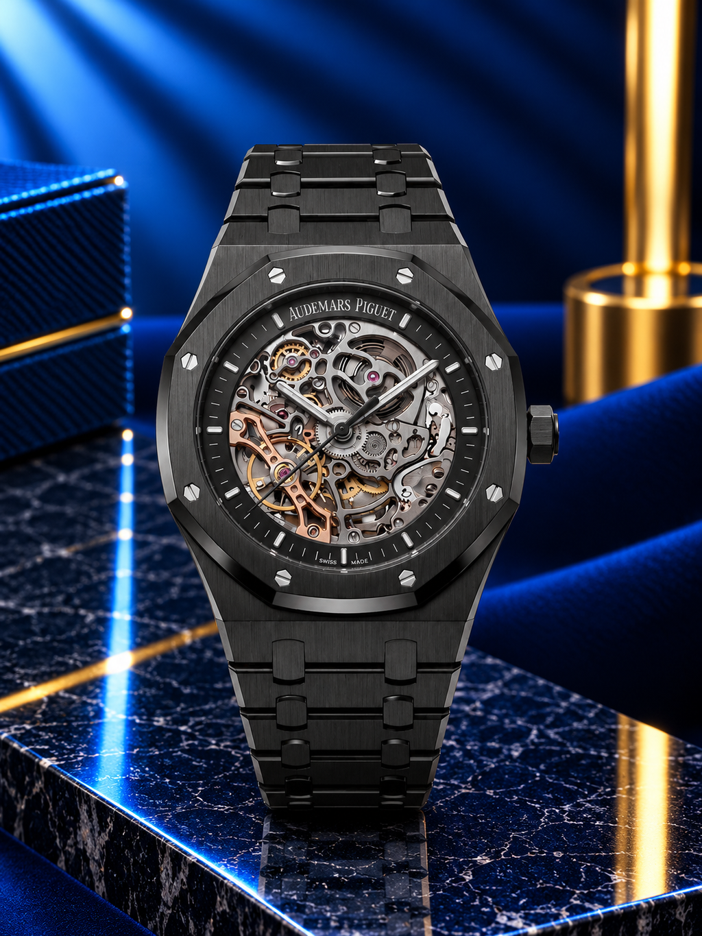 Royal Oak Double Balance Wheel Openworked (Skeleton Dial) Homage / Replica