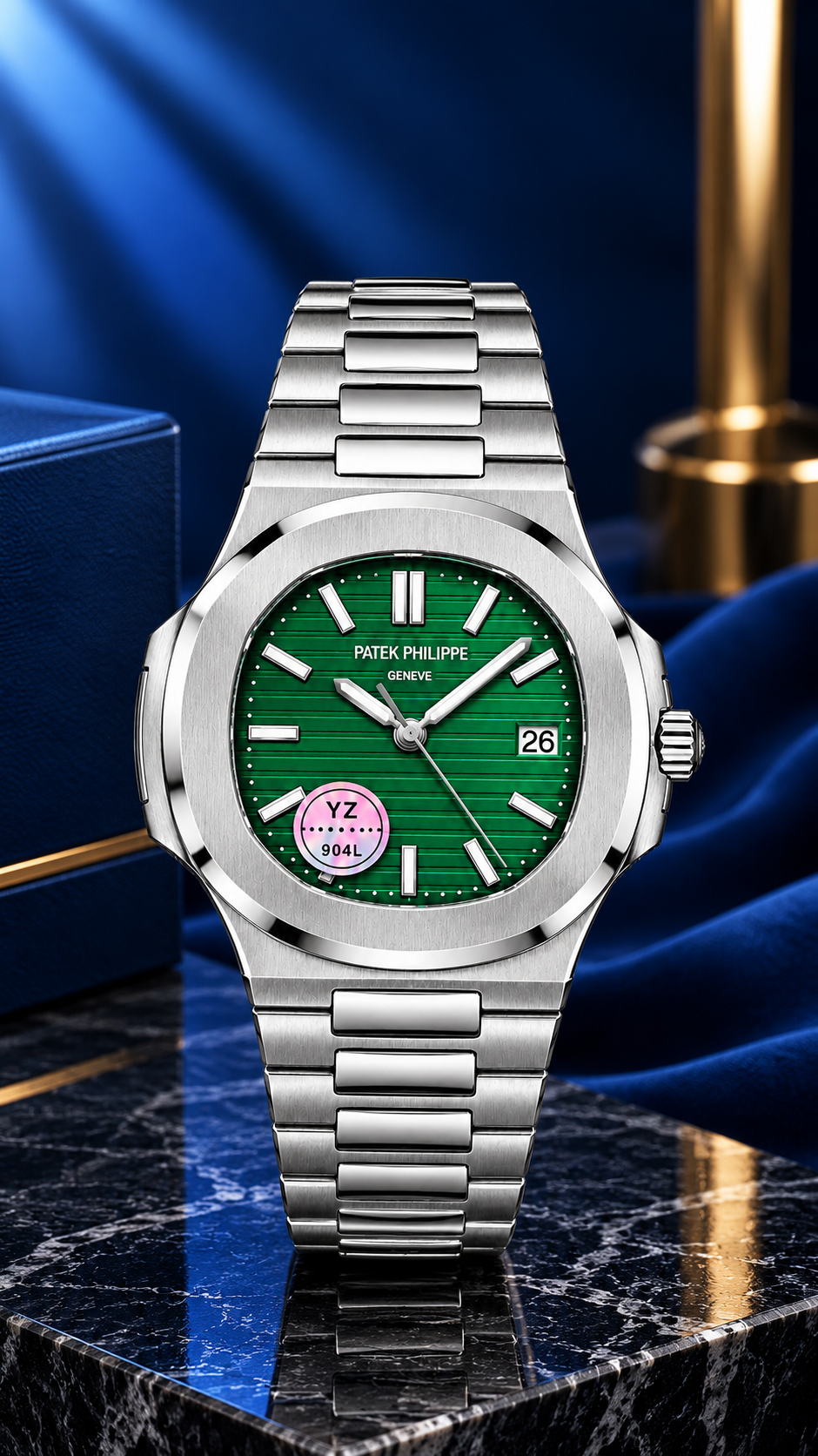 Patek Philippe Nautilus Style Green Dial Automatic Watch