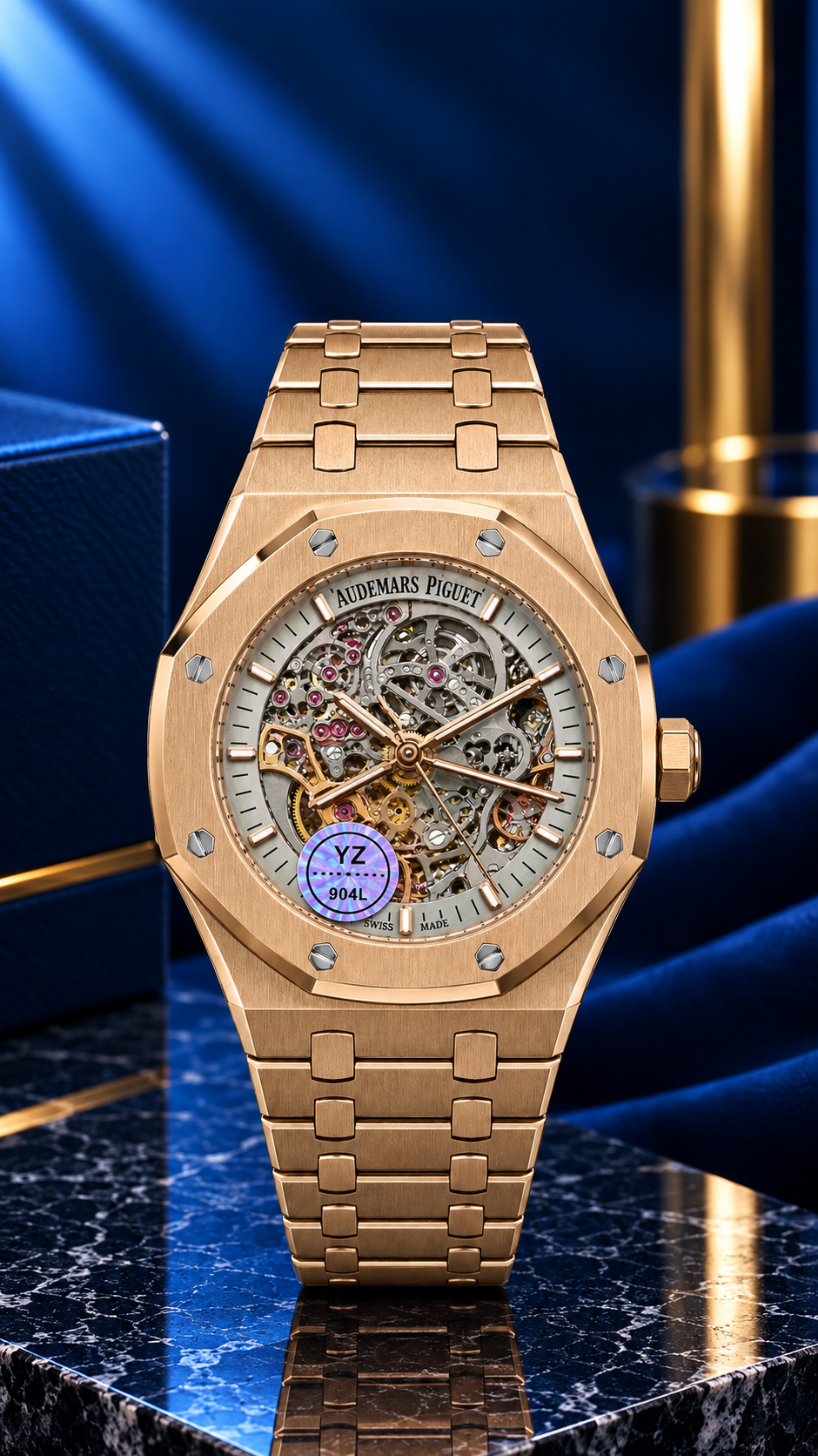 Audemars Piguet Royal Oak Skeleton-Style Luxury Watch – Rose Gold