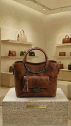 Farsheen Collection – Monogram Front-Pocket Tote Bag