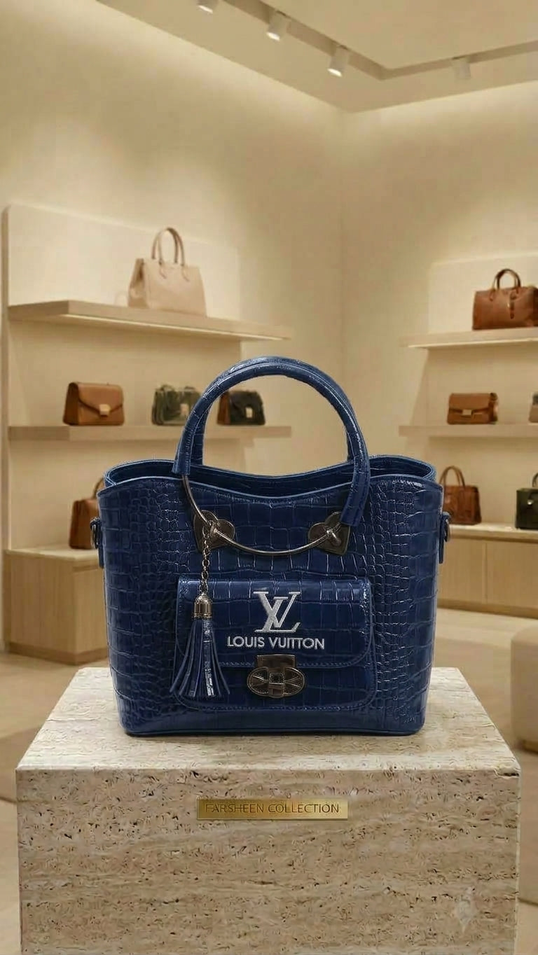 Farsheen Collection – Monogram Front-Pocket Tote Bag