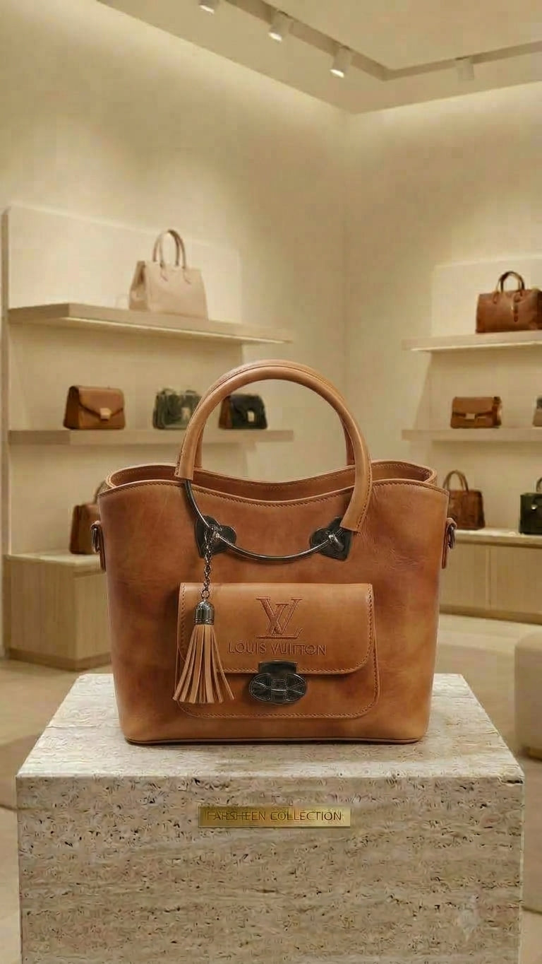 Farsheen Collection – Monogram Front-Pocket Tote Bag