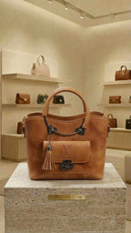 Farsheen Collection – Monogram Front-Pocket Tote Bag