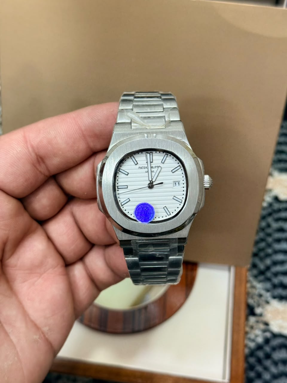 Patek Philippe Nautilus Style Green Dial Automatic Watch