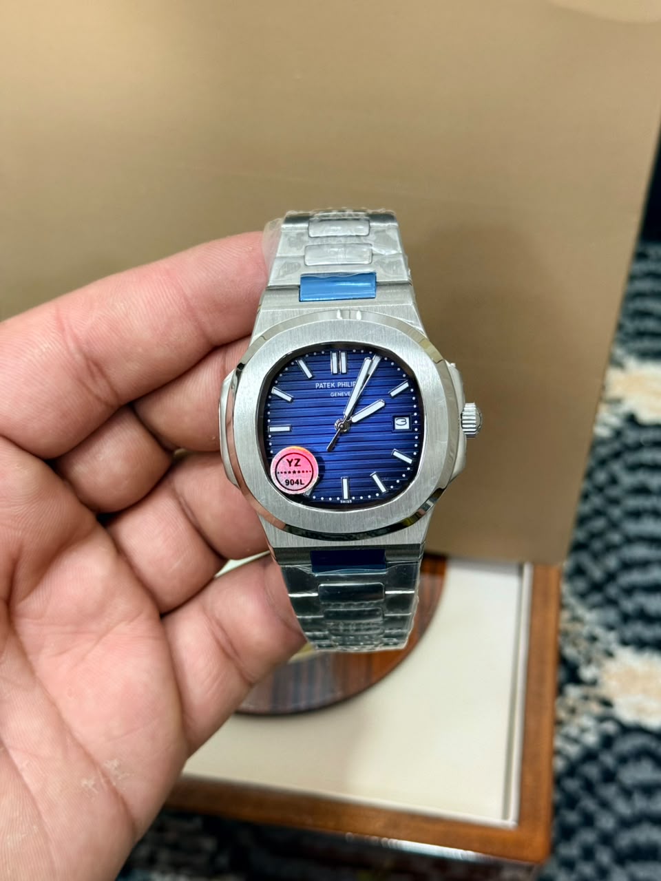 Patek Philippe Nautilus Style Green Dial Automatic Watch