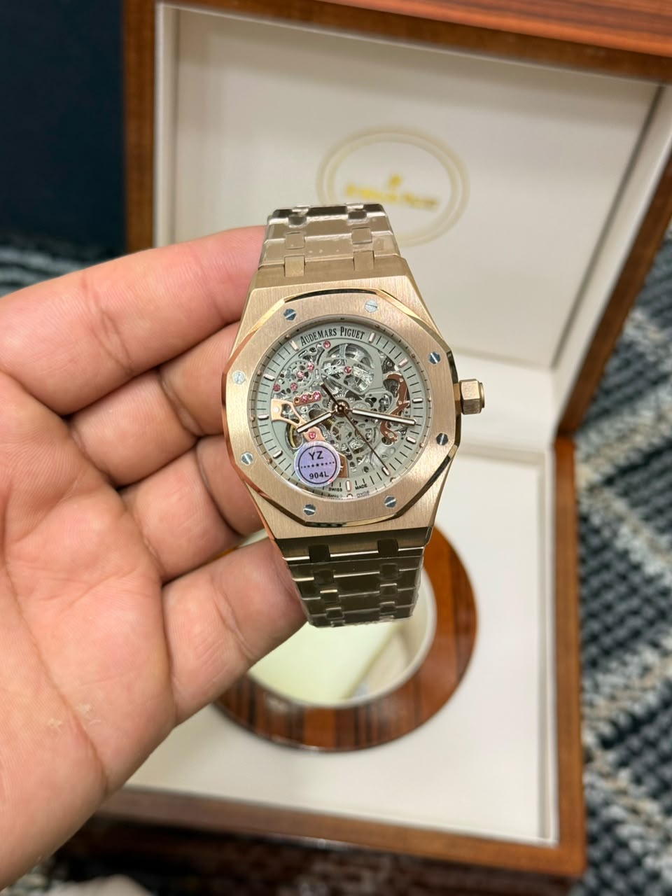 Audemars Piguet Royal Oak Skeleton-Style Luxury Watch – Rose Gold