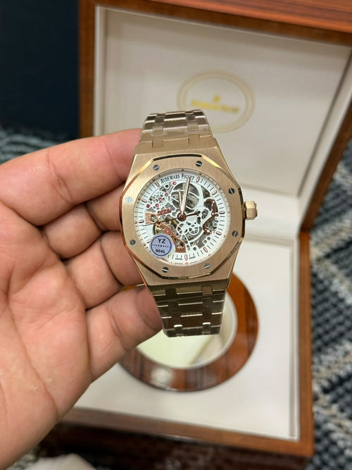 Audemars Piguet Royal Oak Skeleton-Style Luxury Watch – Rose Gold