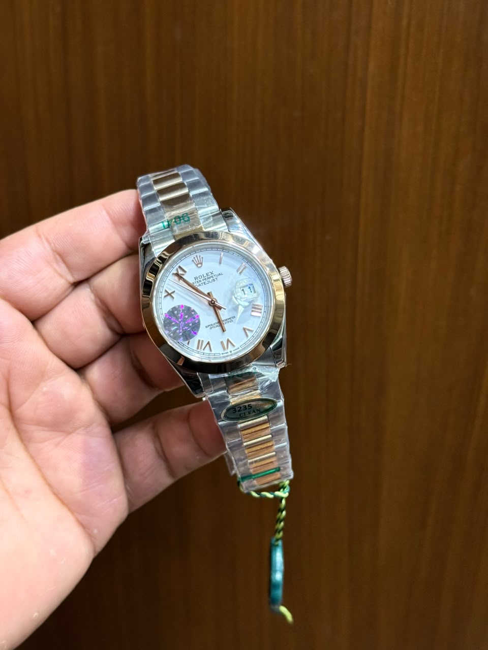 Luxury Green Dial Datejust-Style Men’s Watch – Fluted Bezel & Stainless Steel Bracelet
