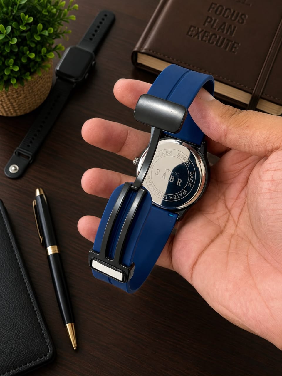 SABR White Arabic Dial Quartz Watch